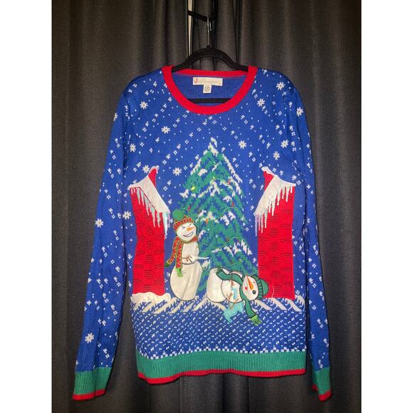Ugly Christmas Sweater Xmas Size Large - Picture 1 of 3